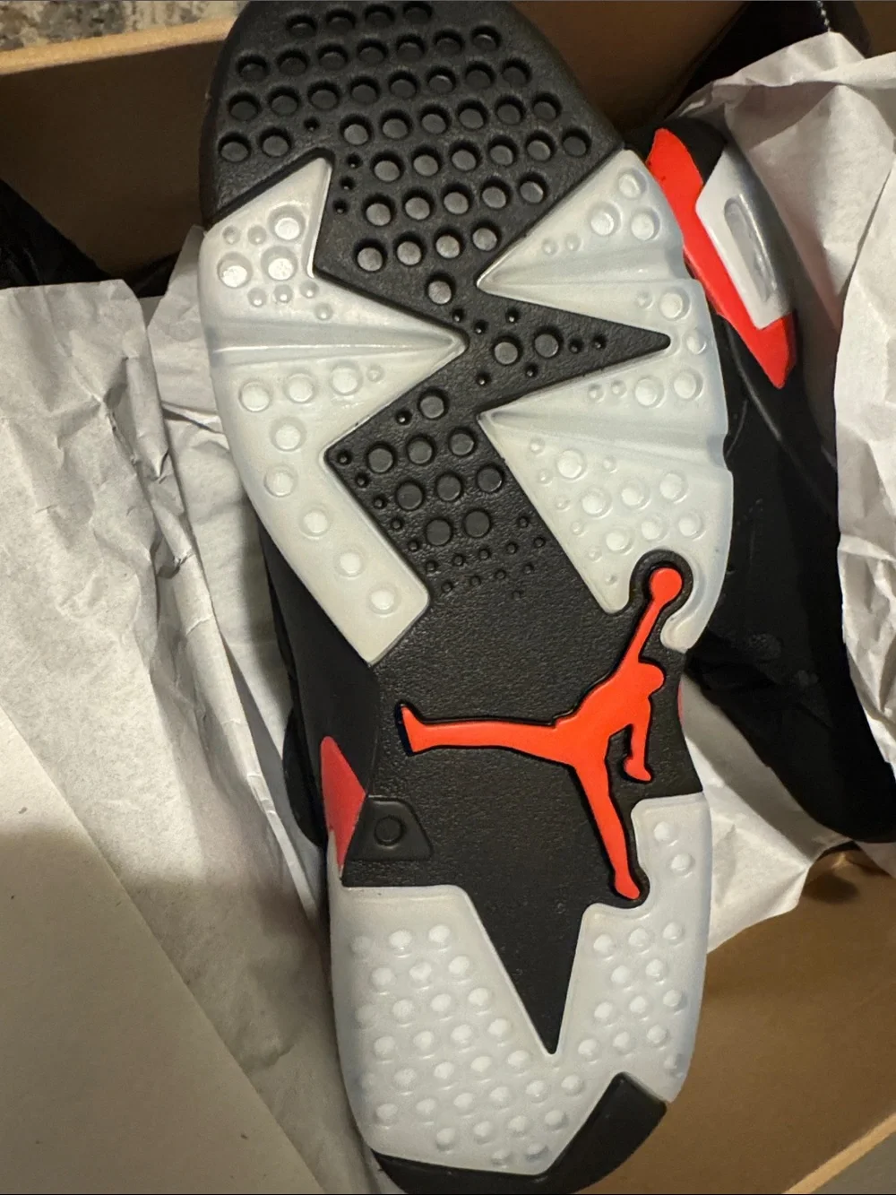 Jordan Black and Red Retro High-Top Sneakers